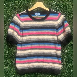 CeCe Short sleeve sweater - perfect for Spring/Summer! Fuzzy, sparkle & colorful